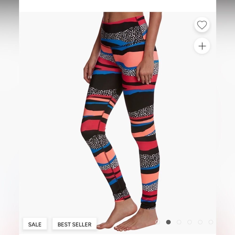 Beyond Yoga Lux Print High Waisted‎ Long Leggings Colorful Abstract- Size Medium
